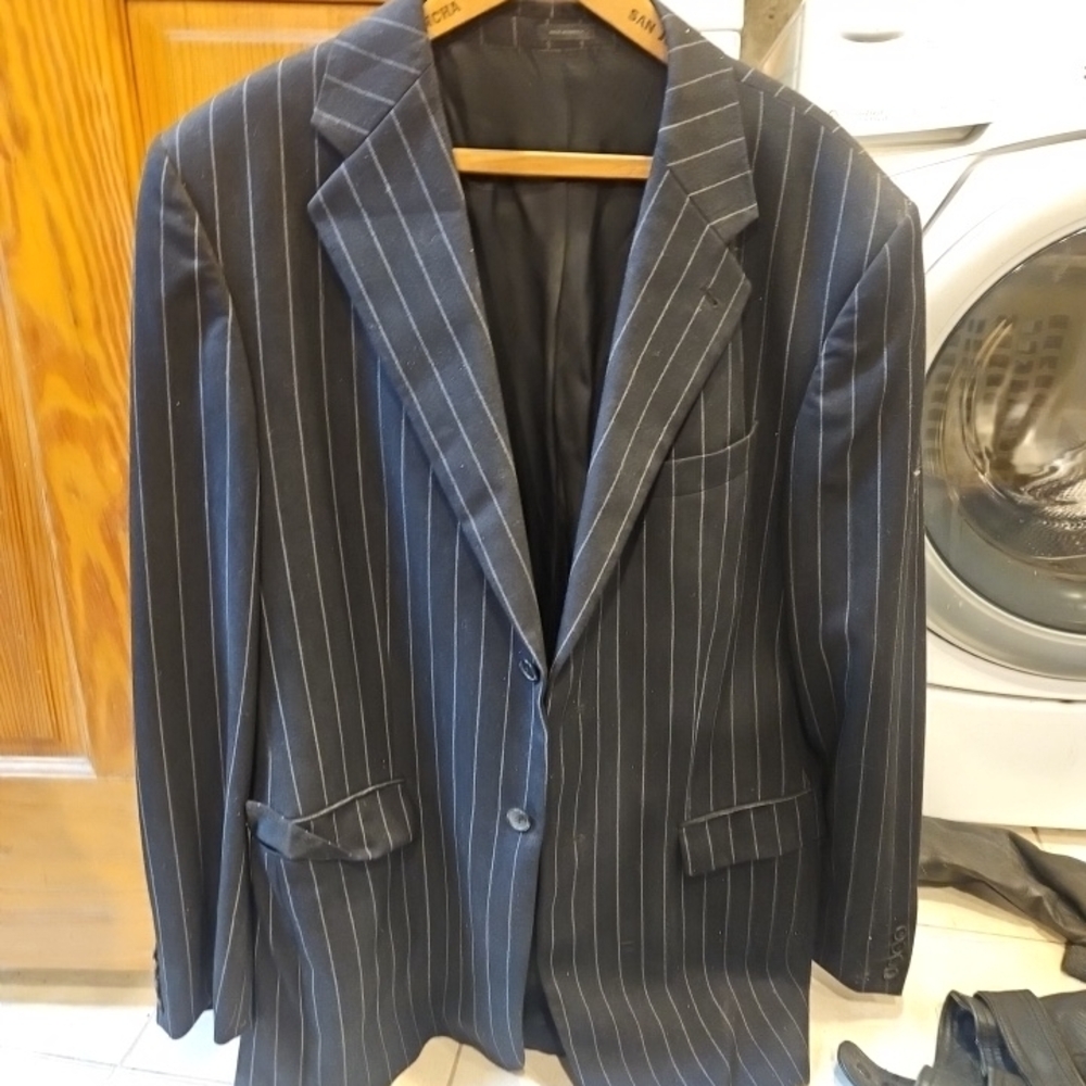 Express Black Pinstripe Blazer